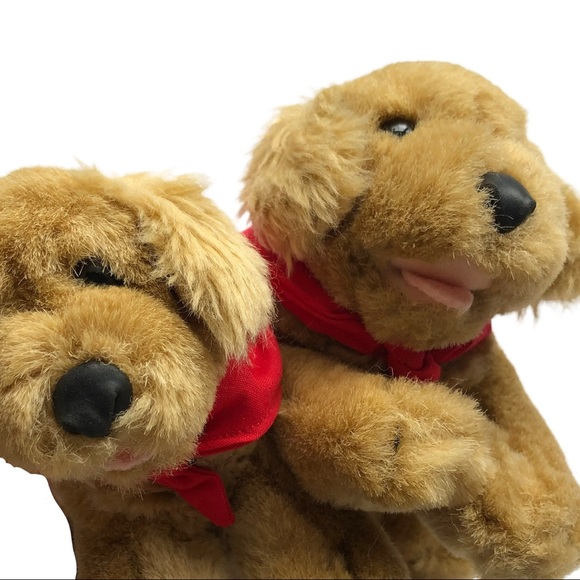 Build a Bear Lil' Bearemy's Kennel Pals 2 Mini Plush Golden Retriever Puppy BAB - Picture 13 of 16
